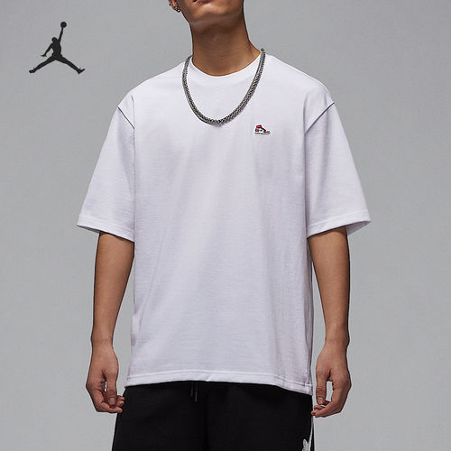 Nike/耐克正品JORDAN男士宽松透气圆领休闲短袖T恤HJ2327-100