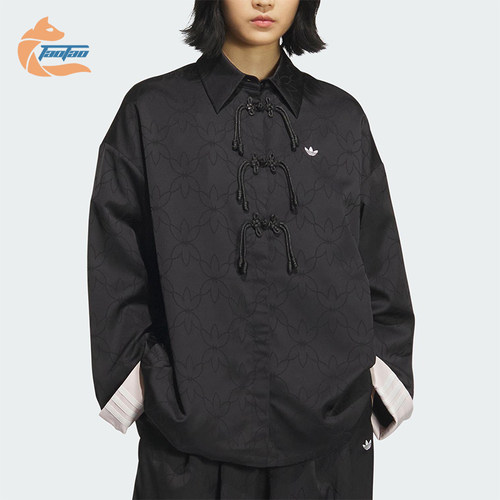 Adidas/阿迪达斯正品2025 三叶草女士新中式透气经典外套KB6407
