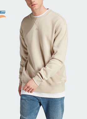 Adidas/阿迪达斯正品冬季新款男子加绒保暖圆领卫衣IP8351