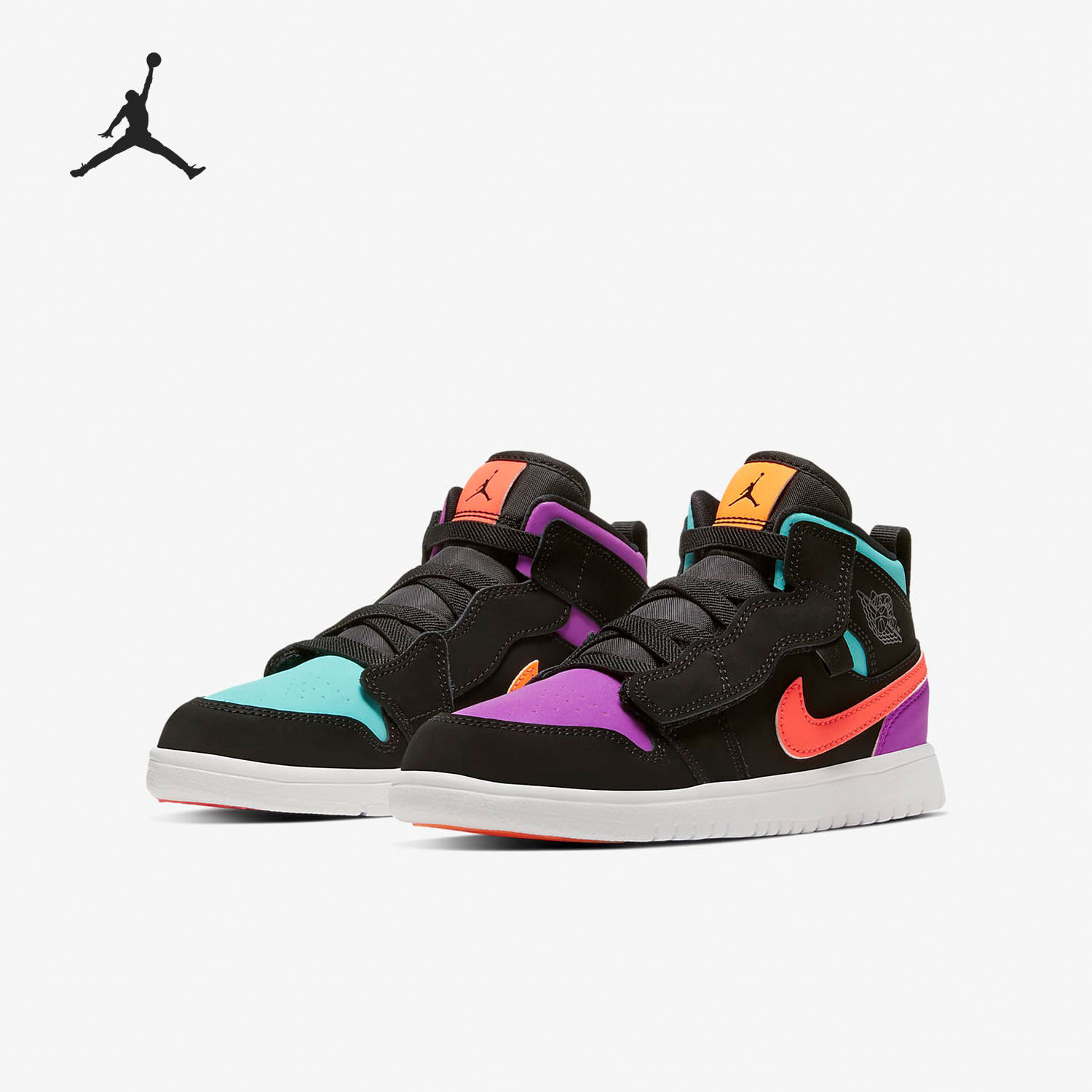 Nike/耐克正品JORDAN 1MID(GS)女子大童运动篮球鞋AR6351-083,童鞋/婴儿鞋/亲子鞋,运动鞋,淘宝优惠券,粉丝福利购,淘宝优惠卷