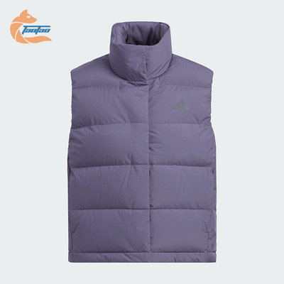 Adidas/阿迪达斯正品2025女士休闲户外宽松保暖羽绒马甲KQ5534