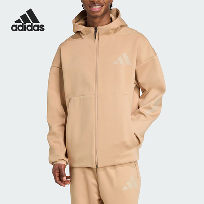 Adidas/阿迪达斯正品Z.N.E.全拉链休闲舒适经典连帽卫衣KC7904
