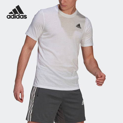 Adidas/阿迪达斯正品夏季男子透气健身跑步训练短袖T恤GR0517