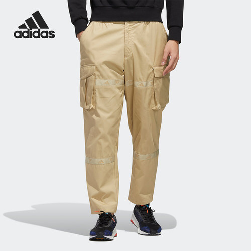 Adidas/阿迪达斯正品男子当季新款休闲透气运动裤工装裤 GL0395
