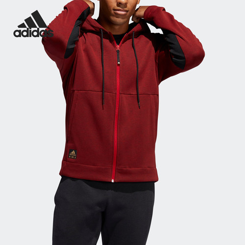 adidas正品新款男子篮球夹克外套