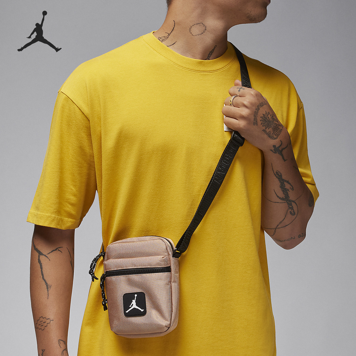 Nike/耐克正品JORDAN男女同款时尚轻便休闲斜挎包HF1893-208