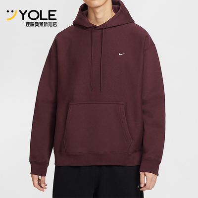 Nike/耐克正品Solo Swoosh男士运动针织复古加绒卫衣HV1083-652