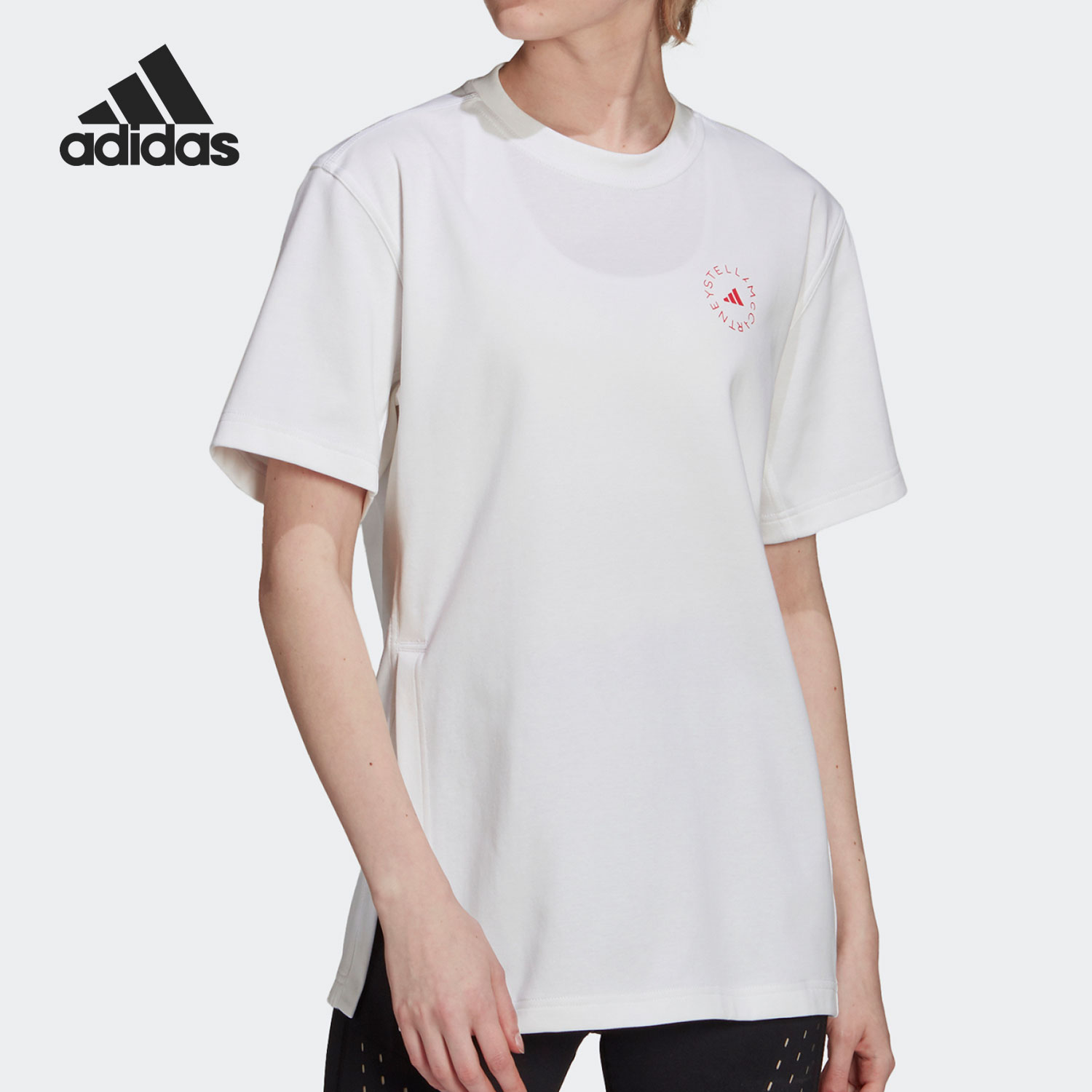Adidas/阿迪达斯正品当季新款女子运动透气时尚休闲T恤GT9442