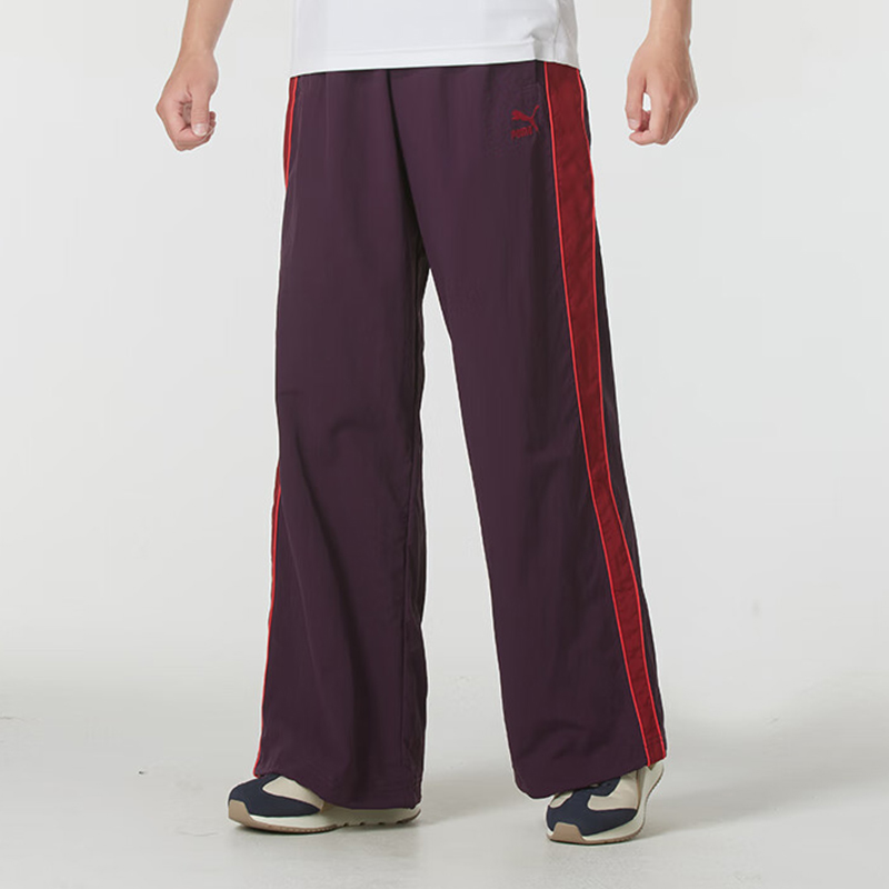 彪马男女休闲梭织宽松运动长裤