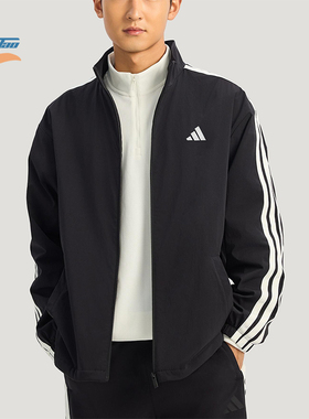 Adidas/阿迪达斯正品2025冬季款男士日常立领耐穿休闲外套KR2517