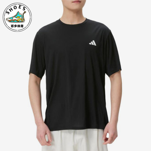 Adidas/阿迪达斯正品圆领套头短袖跑步T恤新款短袖T恤KU8712