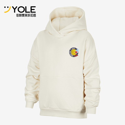 耐克大童运动印花宽松休闲卫衣