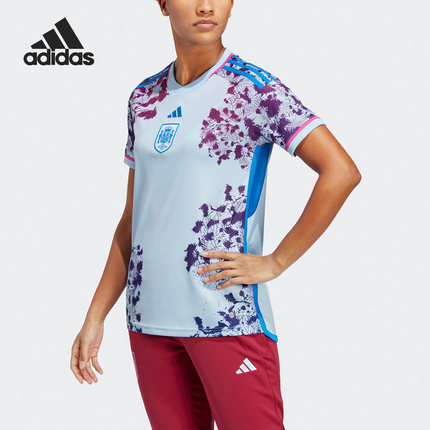Adidas/阿迪达斯正品西班牙队客场球迷版女子足球球衣HT4314