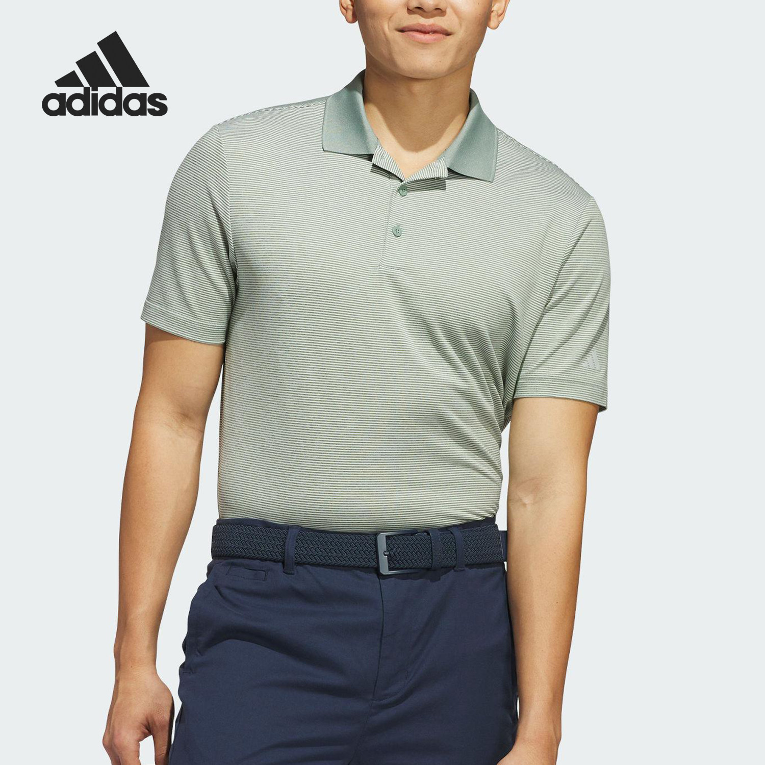 Adidas/阿迪达斯正品2026春季款男士透气高尔夫套头POLO衫JJ1726