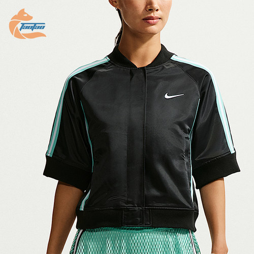 Nike/耐克正品Court Slam女士梭织立领短袖网球T恤IQ2683-010