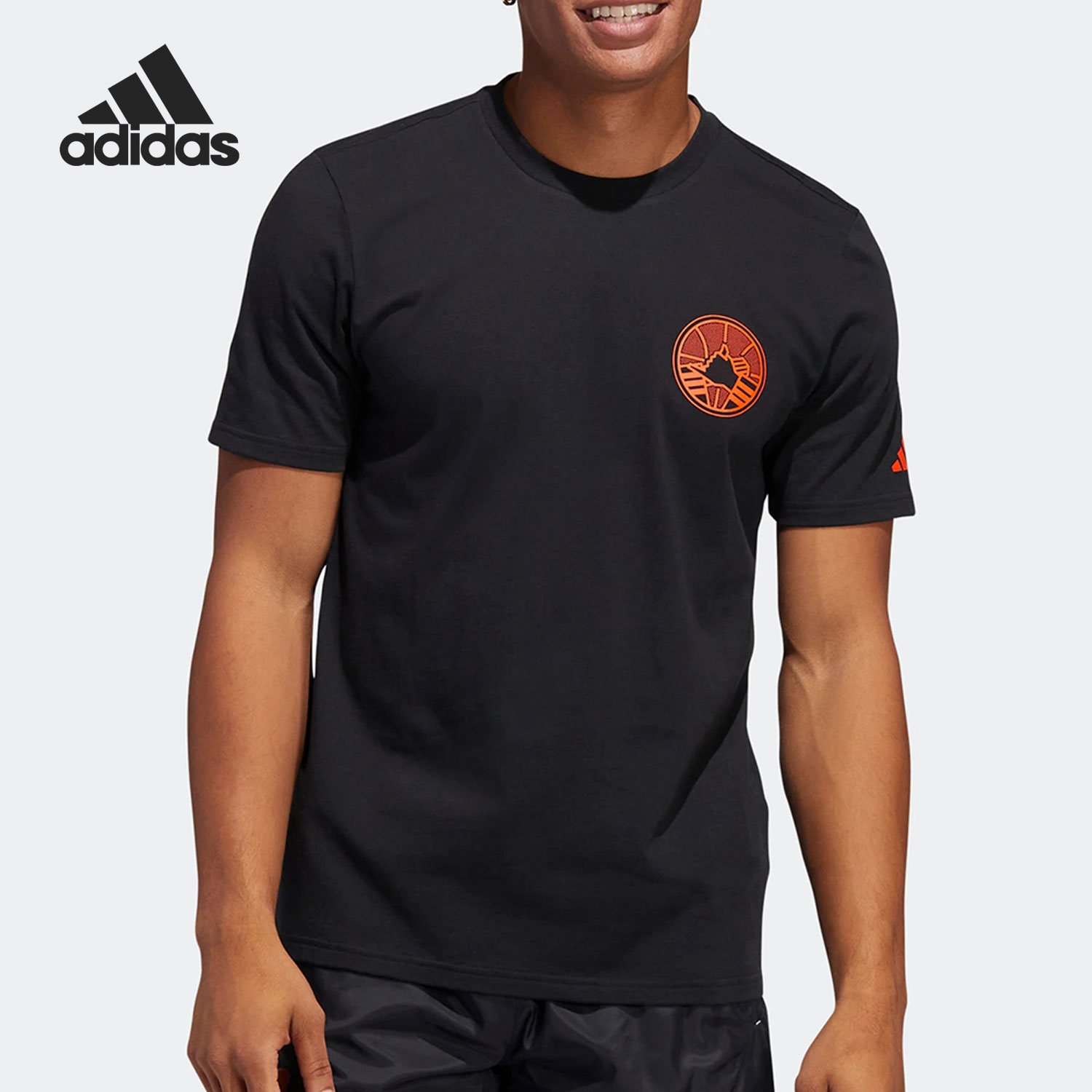 Adidas/阿迪达斯正品HARDEN DYNASTY 哈登篮球男子短袖IC8108