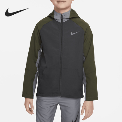 Nike/耐克正品Dri-FIT 大童舒爽梭织防晒训练外套DO7095-060