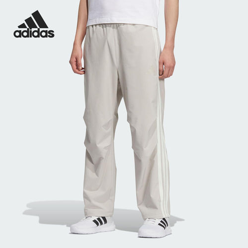 Adidas/阿迪达斯正品2025新款男士宽松直筒运动长裤KC3908