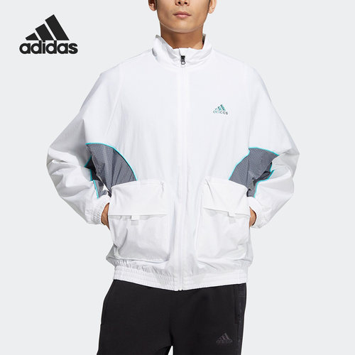 Adidas/阿迪达斯正品秋季新款男子跑步运动宽松外套HM5146