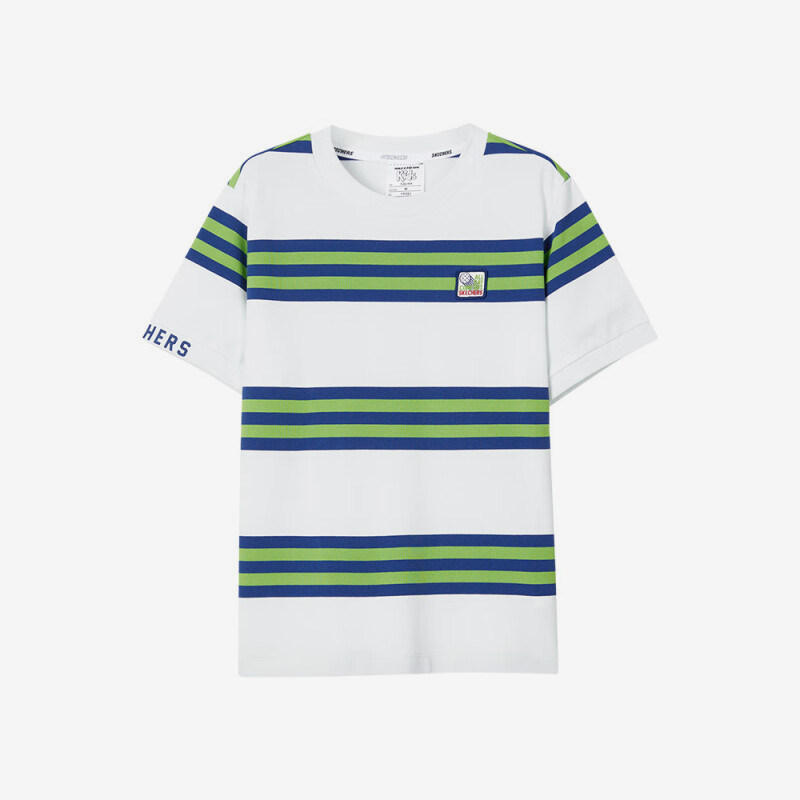 Skechers/斯凯奇正品2024新款儿童时尚简约针织圆领短袖T恤,童装/婴儿装/亲子装,T恤,淘宝优惠券,粉丝福利购,淘宝优惠卷