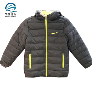 男女童棉服连帽短款 Nike 款 春季 保暖运动外套HA5135 耐克正品