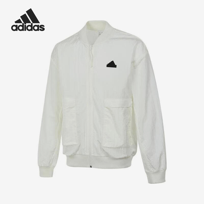 Adidas/阿迪达斯正品新款男士拉链宽松简约梭织夹克IV7427