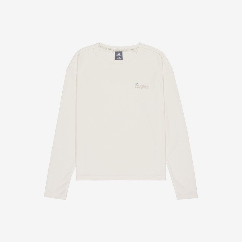 New Balance/NB正品运动女子宽松透气耐磨圆领长袖T恤NDE34082-IV