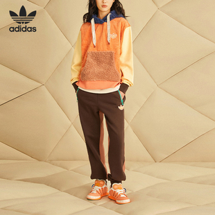 情侣运动连帽卫衣HY7255 三叶草新年款 Adidas 阿迪达斯正品