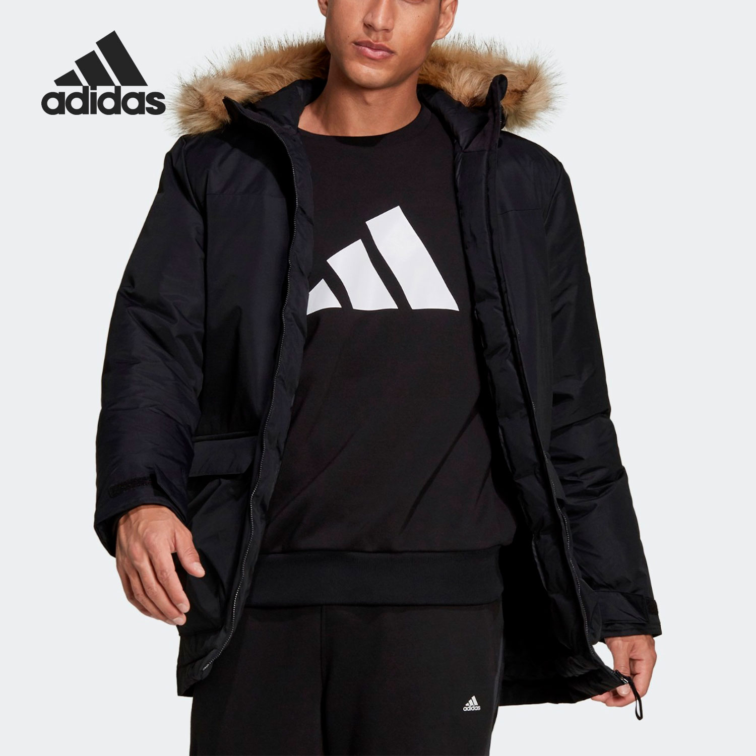 Adidas/阿迪达斯男子运动棉服