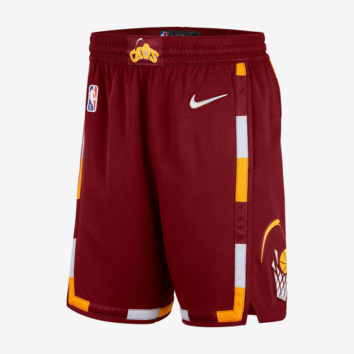 Nike耐克正品NBA骑士队训练运动短裤球迷版纯色篮球DB4130-677