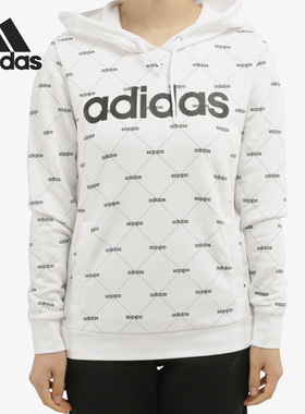 Adidas/阿迪达斯正品当季新款女子运动休闲连帽套头衫EI6248