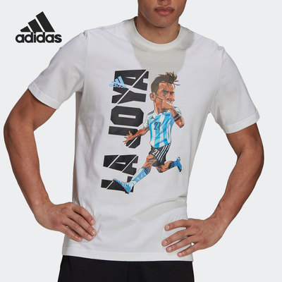 Adidas/阿迪达斯正品当季男子新款足球时尚运动短袖T恤 HA5453