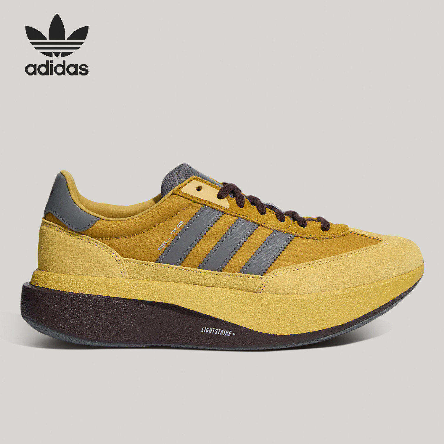 Adidas阿迪达斯正品男女耐磨系带户外运动轻便舒适跑步鞋LA4859