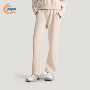 女士日常直筒针织运动长裤 Adidas 款 2025冬季 KH2689 阿迪达斯正品