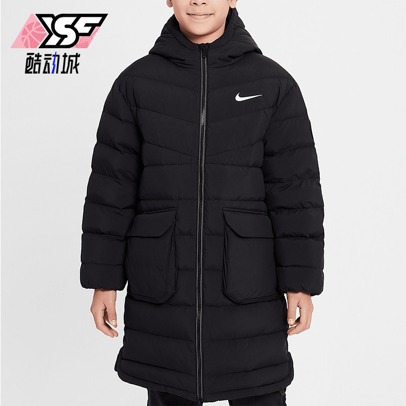 Nike/耐克正品冬新款大童保暖梭织中长款羽绒服HV1600-010,童装/婴儿装/亲子装,羽绒服,淘宝优惠券,粉丝福利购,淘宝优惠卷