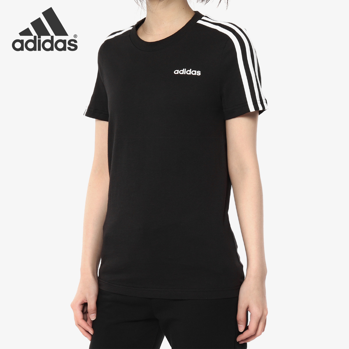 Adidas/阿迪达斯正品女子时尚休闲运动透气短袖T恤 DP2362