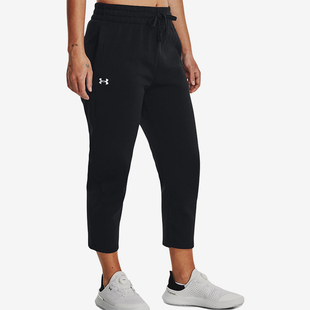 1379444 Fleece女子运动训练直筒休闲长裤 Rival 001 安德玛正品