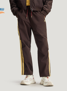 Adidas/阿迪达斯正品2025冬季款男士日常梭织直筒运动长裤KE4063