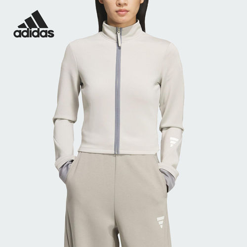 Adidas/阿迪达斯正品春季女士双面针织时尚修身外套KS3334