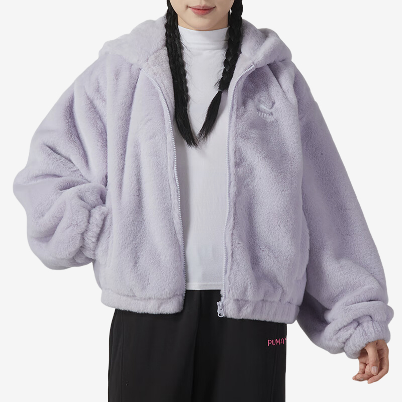 Puma/彪马正品2023新款女子摇粒绒运动外套保暖抓绒衣625194