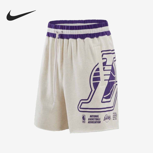 Nike/耐克正品湖人队男子运动休闲宽松篮球五分裤DR2328-027