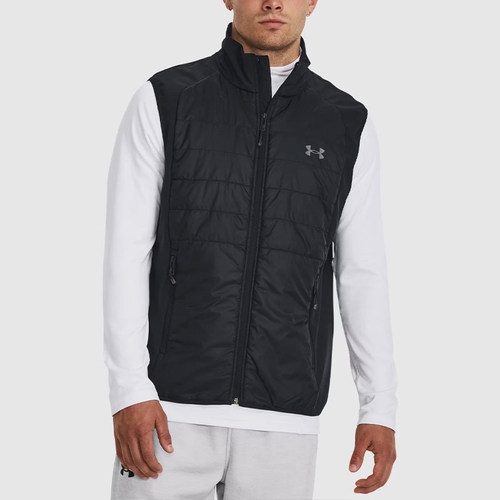 UA/安德玛正品Active Hybrid Vest男子保暖立领棉马甲1378505-001