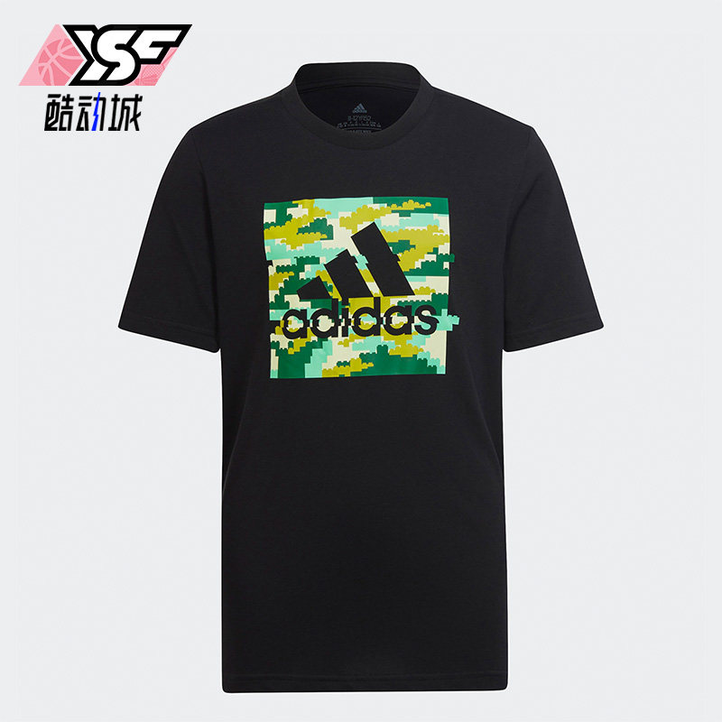 Adidas/阿迪达斯正品特价儿童短袖时尚潮流休闲运动舒适T恤IB9157