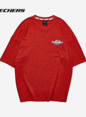 Skechers/斯凯奇正品新款男子夏季圆领短袖运动T恤 L221M059