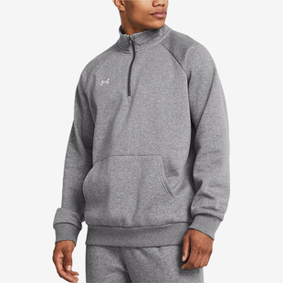 时尚 安德玛正品 Rival男士 025 立领半开襟训练运动卫衣1386016