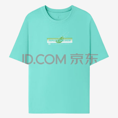 Skechers斯凯奇正品儿童款舒适百搭潮流Logo短袖T恤L225U158-000U