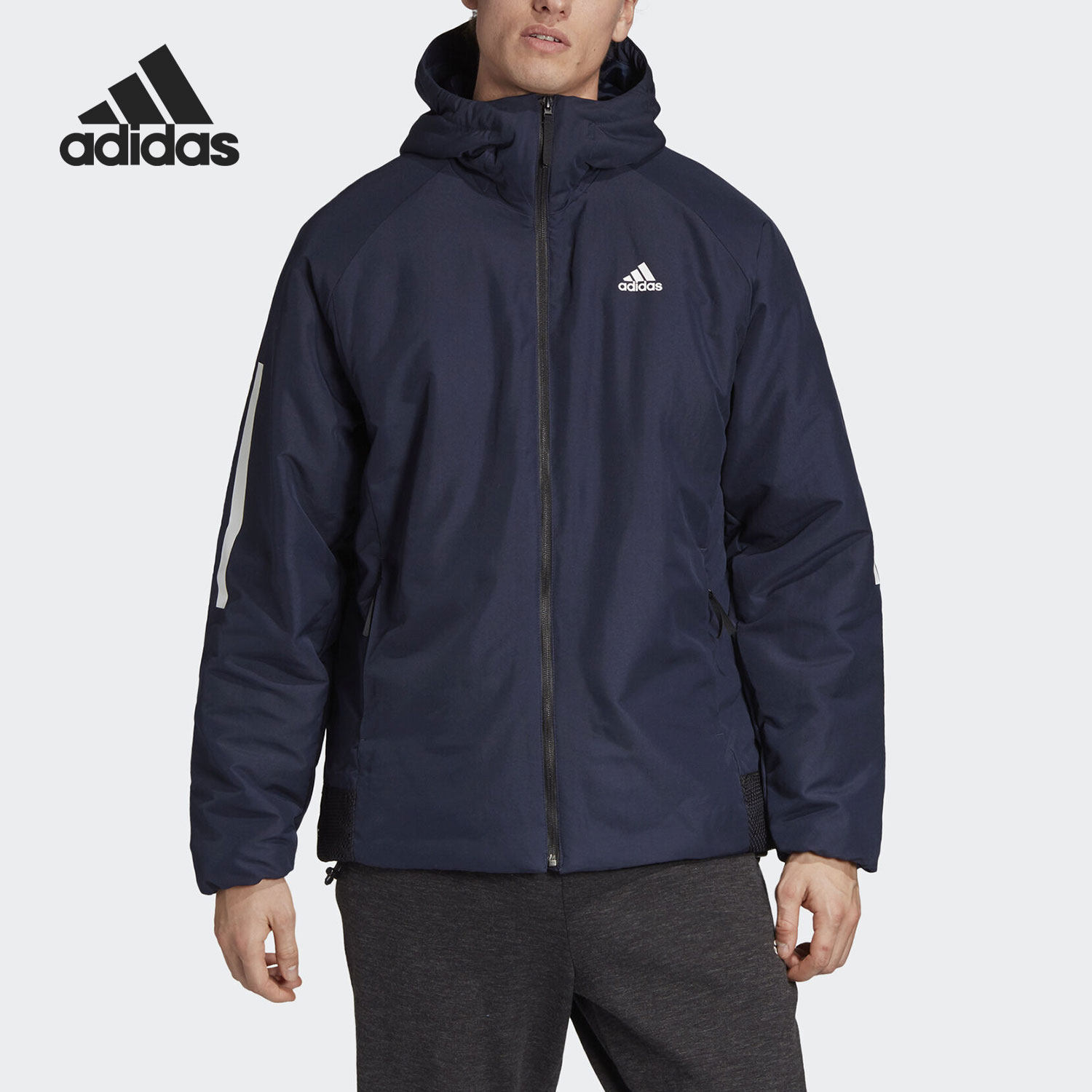 Adidas休闲男子运动夹克外套