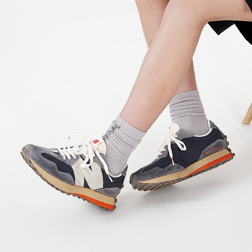 New Balance/NB正品运动男女同款防滑耐磨透气低帮休闲鞋MS327RG