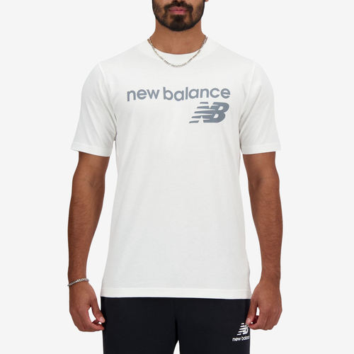 New Balance新百伦正品字母男圆领透气套头短袖T恤MT41905-WT