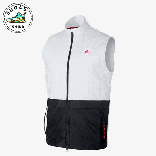 Nike/耐克正品Jordan 男士时尚运动拉链机织经典棉马甲AJ1057-100